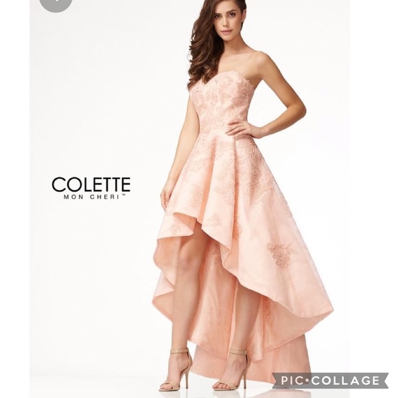 Mon Cheri corset back high low gown - Picture 8 of 15